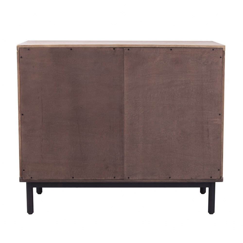 Modern Farmhouse Rustic Natural Accent Storage Cabinet HomeRoots