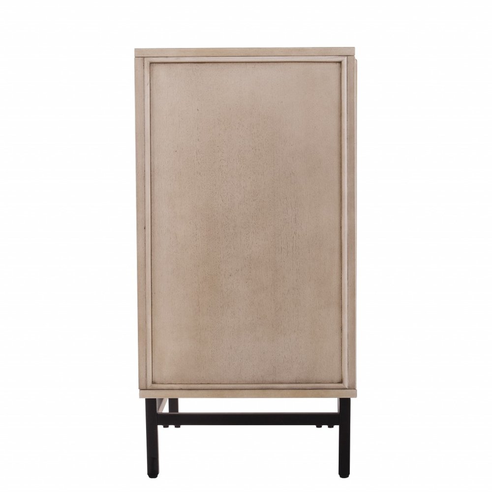 Champagne Deco Buffet Storage Cabinet HomeRoots