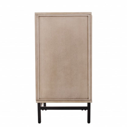 Champagne Deco Buffet Storage Cabinet HomeRoots