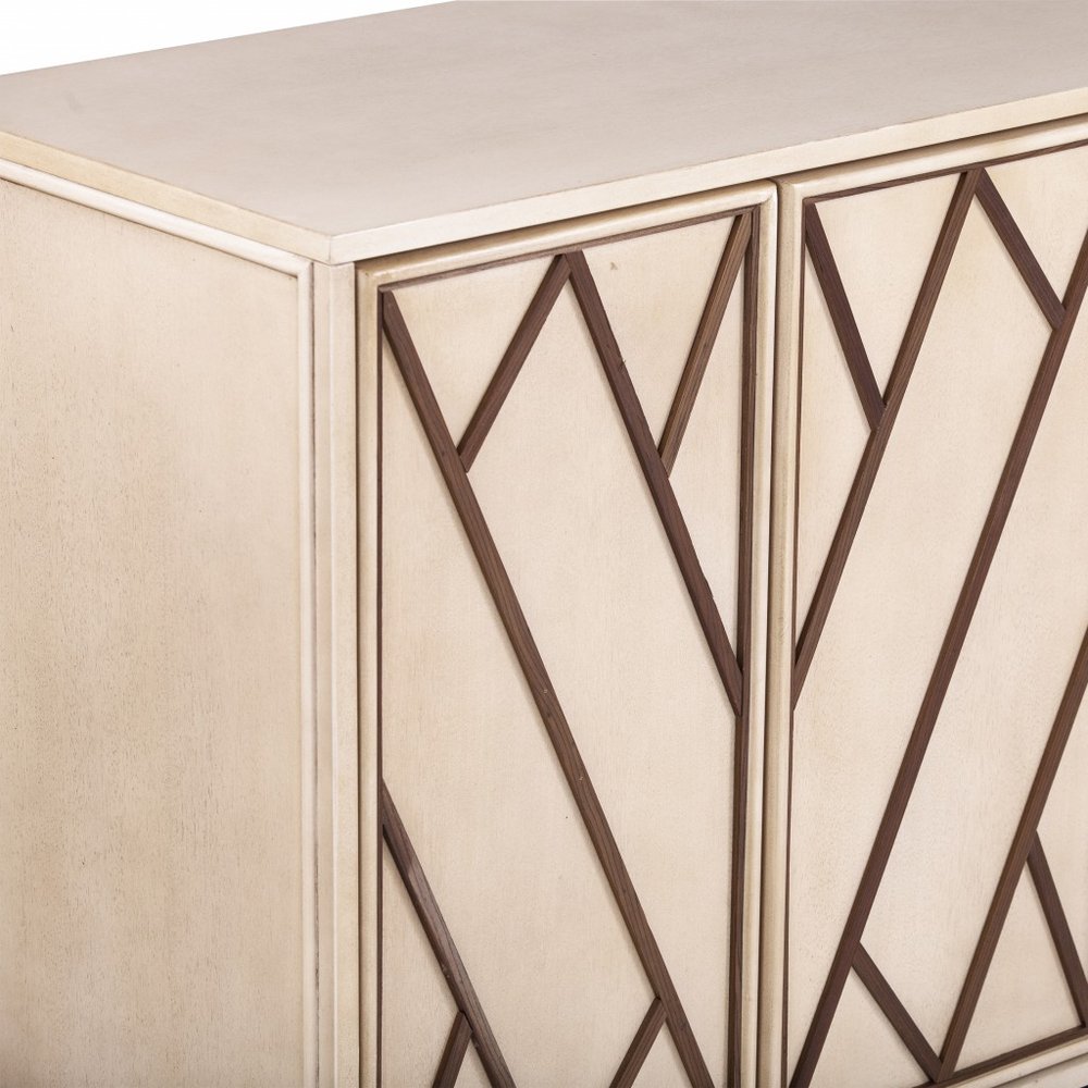 Champagne Deco Buffet Storage Cabinet HomeRoots