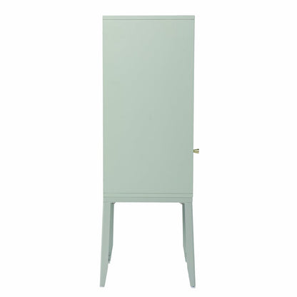 Pale Green Crosshatch Accent Storage Cabinet HomeRoots