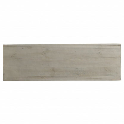 40" White Carved Geometric Sideboard with Two Doors HomeRoots