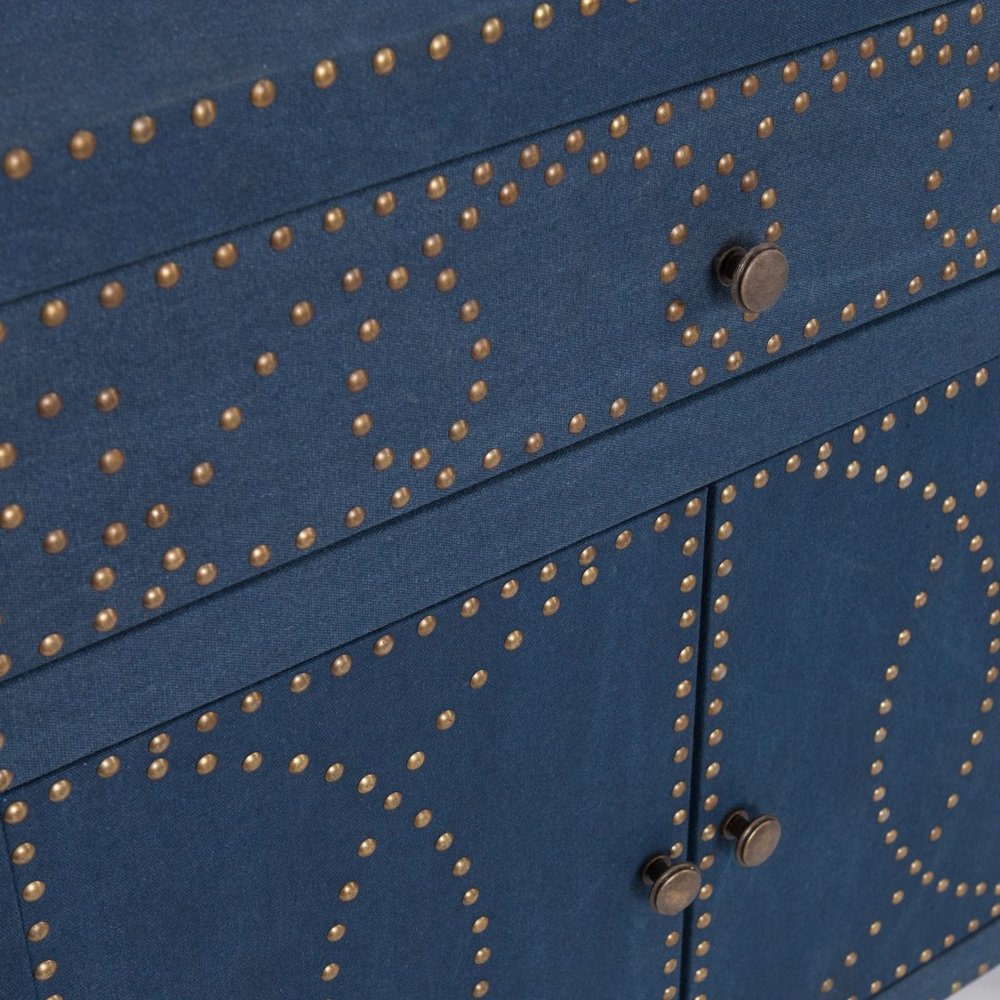 28" Blue Wood Server — view 2