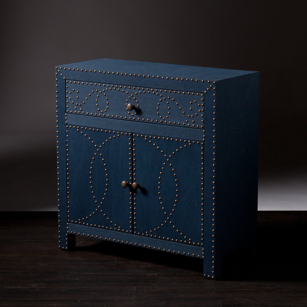 28" Blue Wood Server — view 4