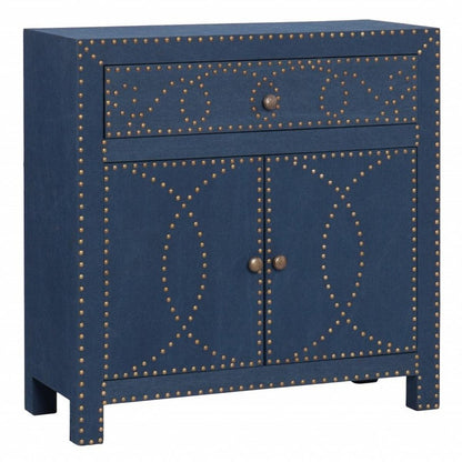 28" Blue Wood Server HomeRoots