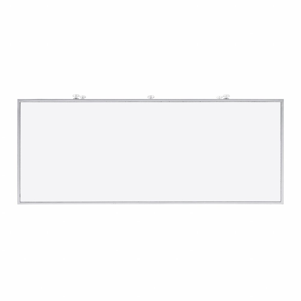 40" Silver Glass Three Drawer Sideboard with Three Doors — view 8