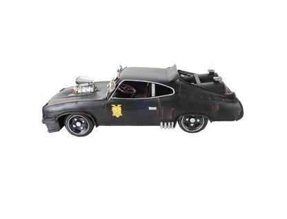 4" Gray Metal Hand Painted Model Car Tabletop Sculpture HomeRoots