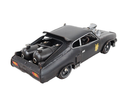 4" Gray Metal Hand Painted Model Car Tabletop Sculpture HomeRoots