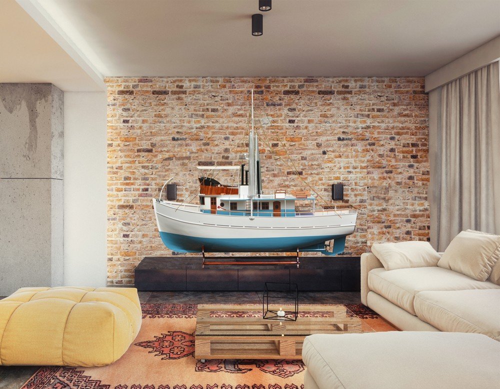 Dickie Walker XXXL Trawler Yacht Model HomeRoots