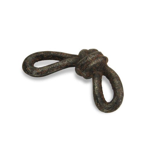 6" Gray Rustic Cast Iron Knot Tabletop Sculpture HomeRoots