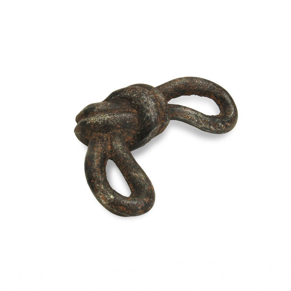 6" Gray Rustic Cast Iron Knot Tabletop Sculpture HomeRoots