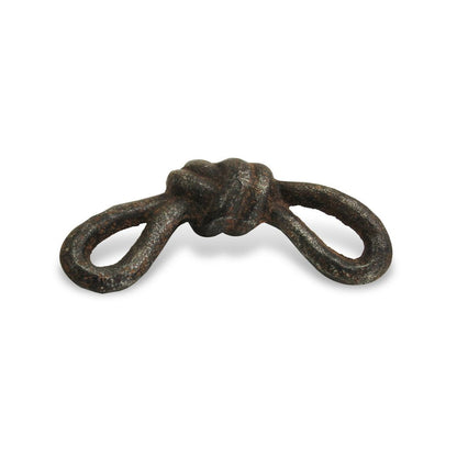 6" Gray Rustic Cast Iron Knot Tabletop Sculpture HomeRoots