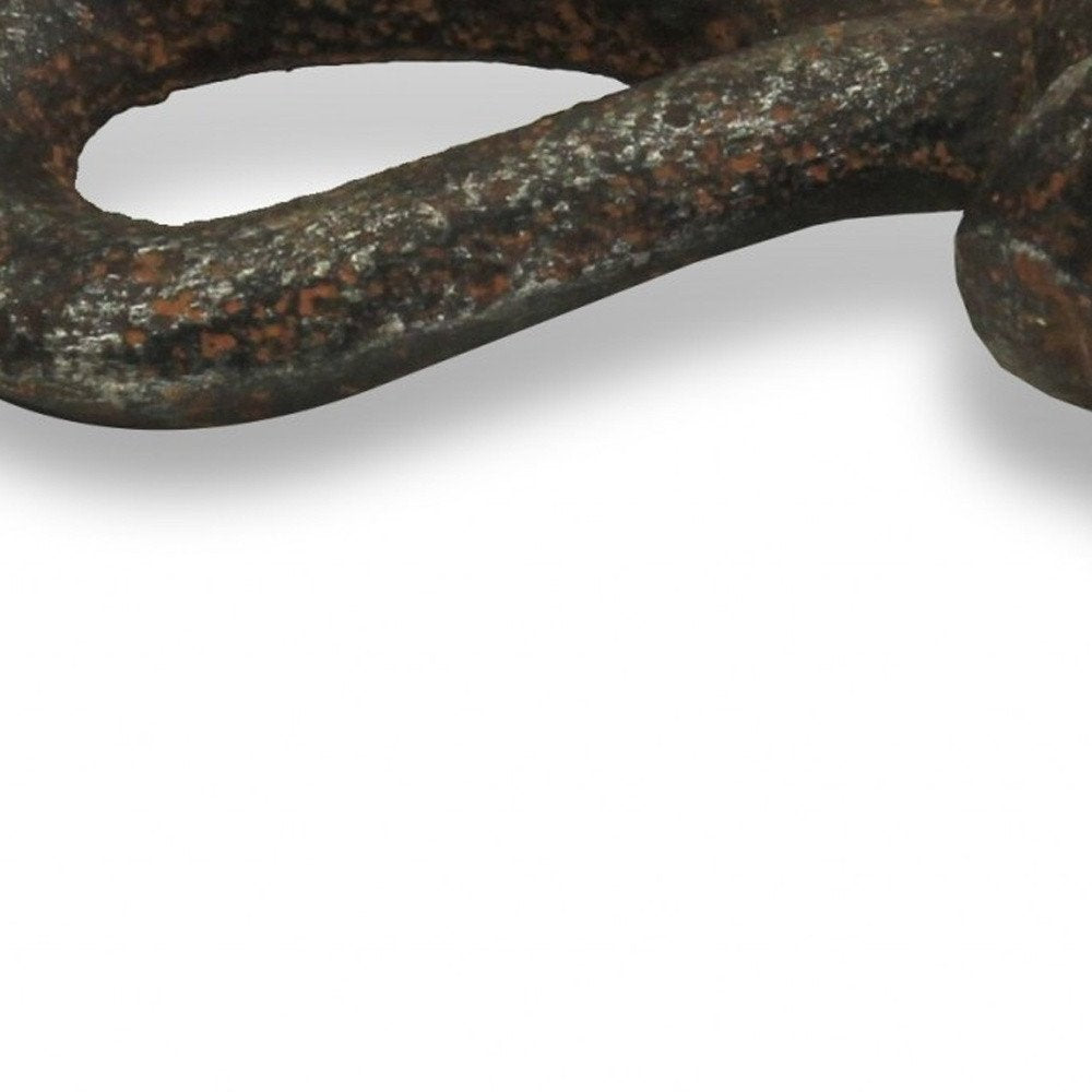 6" Gray Rustic Cast Iron Knot Tabletop Sculpture HomeRoots