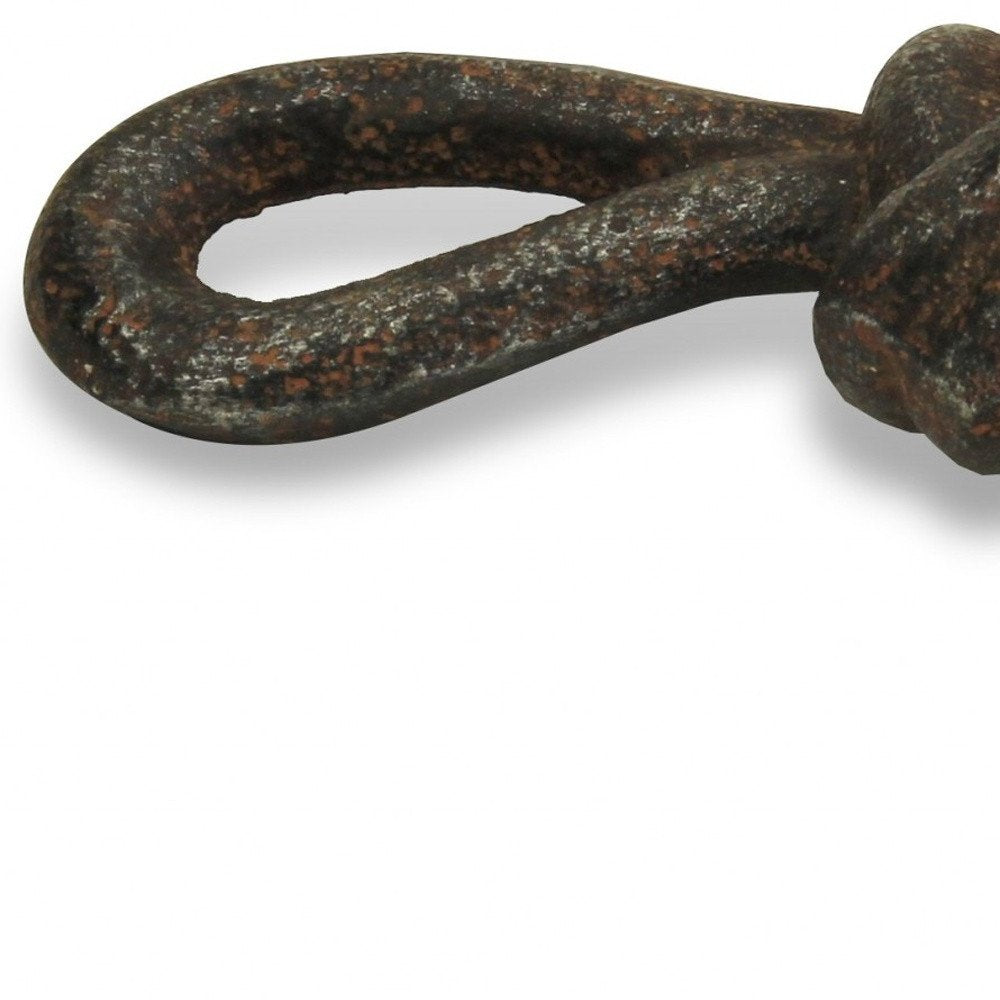 6" Gray Rustic Cast Iron Knot Tabletop Sculpture HomeRoots