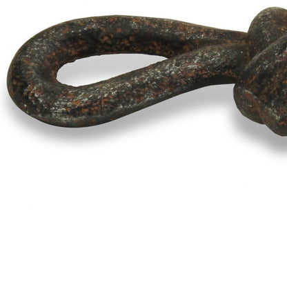 6" Gray Rustic Cast Iron Knot Tabletop Sculpture HomeRoots