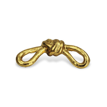 6" Gold Rustic Cast Iron Knot Tabletop Sculpture HomeRoots