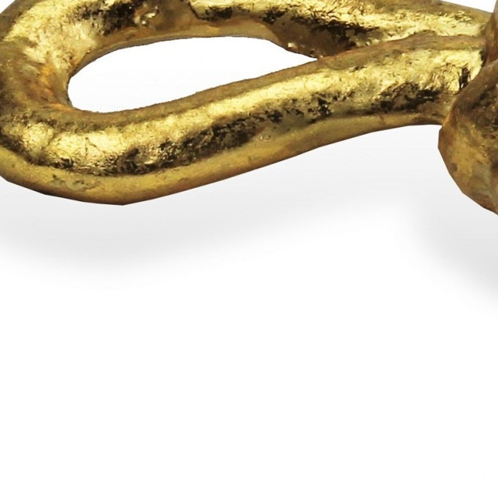 6" Gold Rustic Cast Iron Knot Tabletop Sculpture — view 7