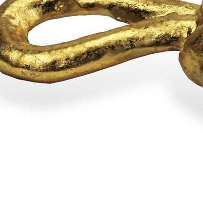 6" Gold Rustic Cast Iron Knot Tabletop Sculpture HomeRoots