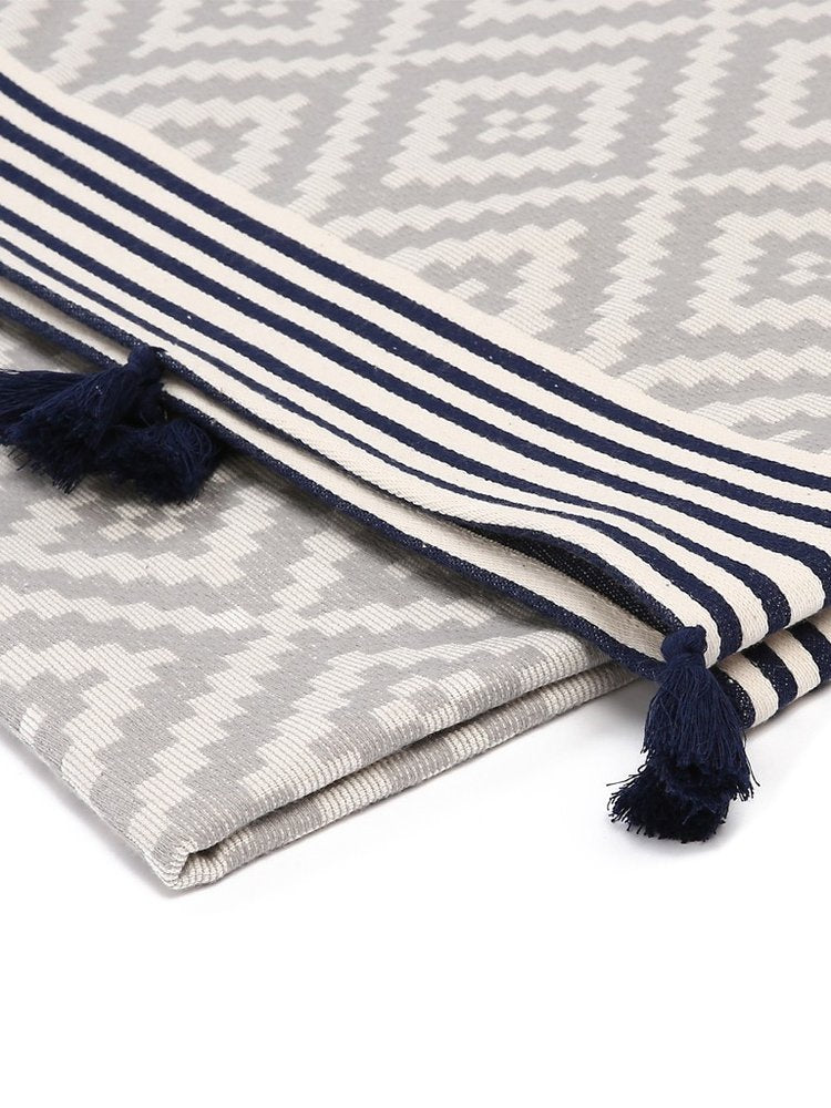 Gray Tribal Design Turkish Towel Beach Blanket HomeRoots