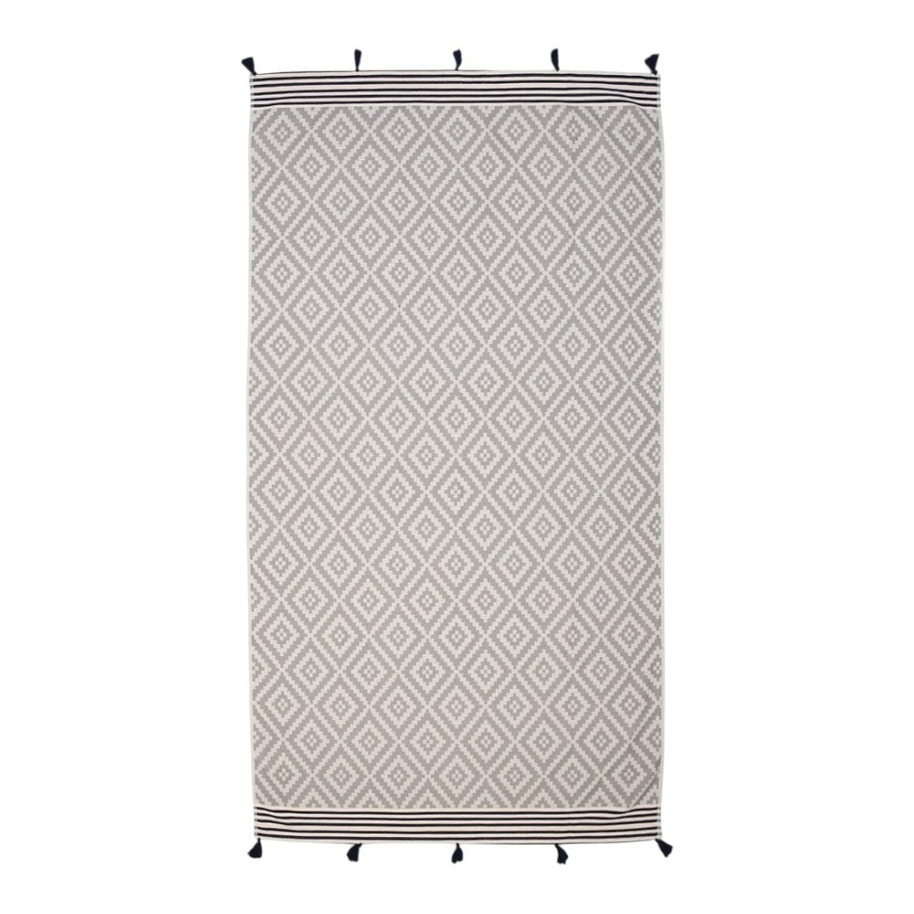 Gray Tribal Design Turkish Towel Beach Blanket HomeRoots