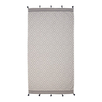Gray Tribal Design Turkish Towel Beach Blanket HomeRoots