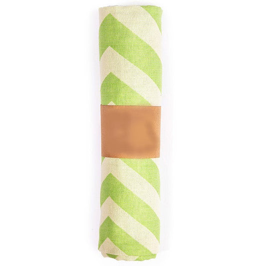Lime Green Chevron Design Turkish Beach Blanket HomeRoots