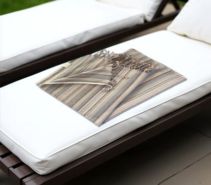 Multi Colored Striped Design Turkish Beach Blanket HomeRoots