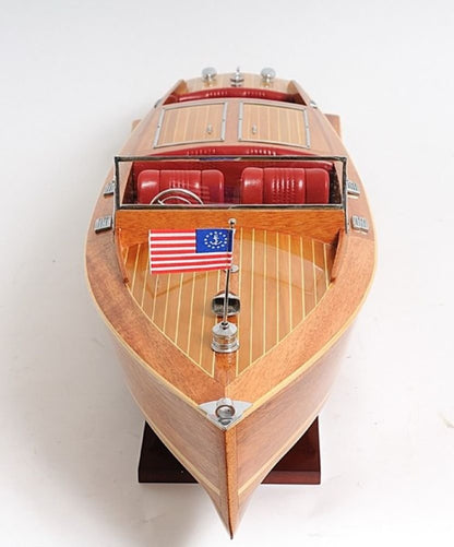 15" Natural Manufactured Wood Boat Sculpture HomeRoots