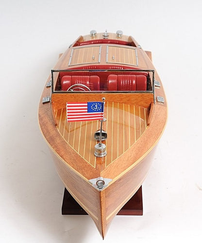 15" Natural Manufactured Wood Boat Sculpture HomeRoots