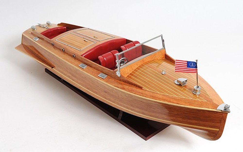 15" Natural Manufactured Wood Boat Sculpture HomeRoots