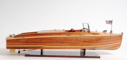 15" Natural Manufactured Wood Boat Sculpture HomeRoots