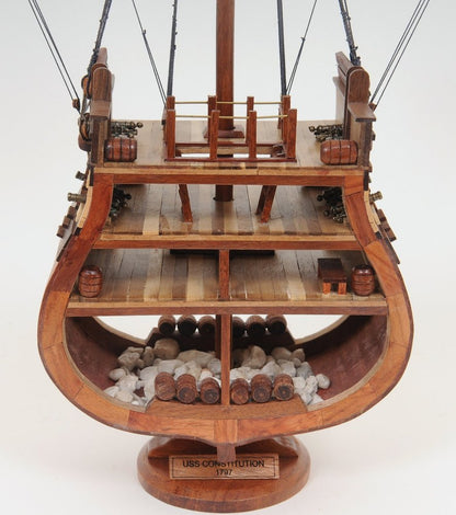 34" Brown Boat Model Sculpture HomeRoots