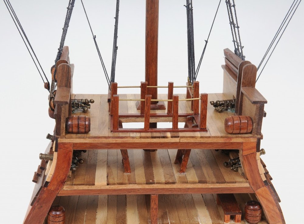 34" Brown Boat Model Sculpture HomeRoots