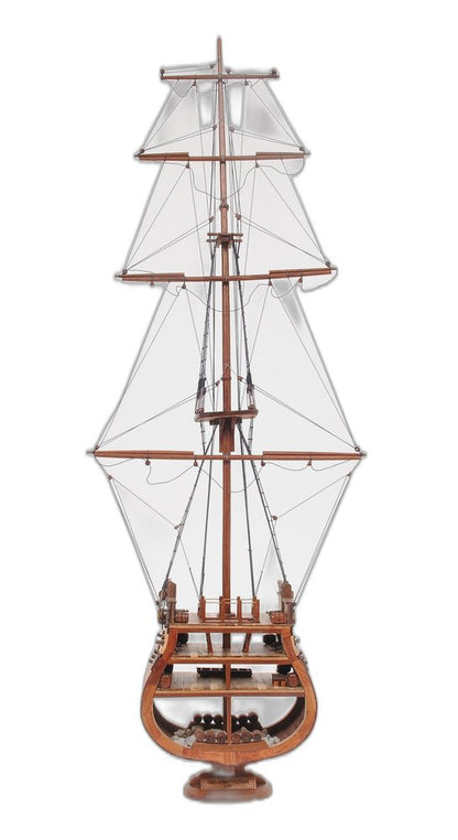 34" Brown Boat Model Sculpture HomeRoots