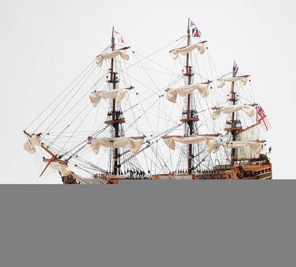 36" Wood Brown Solid Wood Hand Painted HMS Victory Exclusive Edition Model Boat HomeRoots