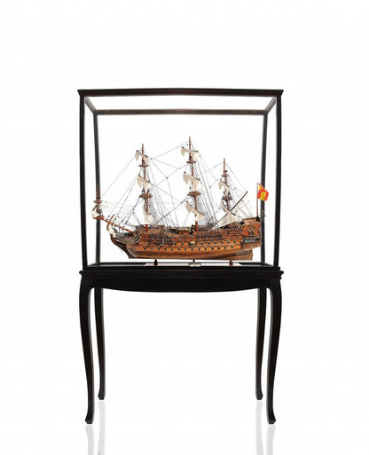 69" Wood Brown Solid Wood Hand Painted San Felipe Large Floor Display Model Boat HomeRoots
