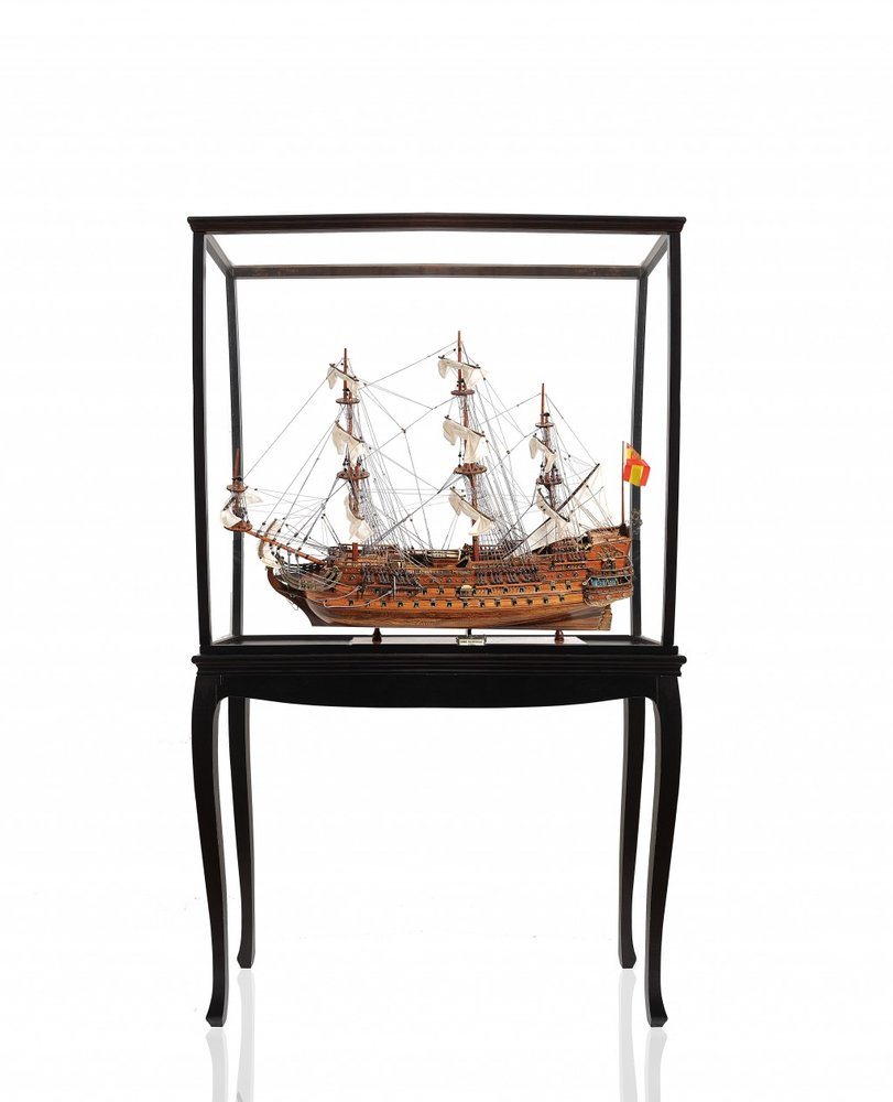 69" Wood Brown Solid Wood Hand Painted San Felipe Large Floor Display Model Boat HomeRoots