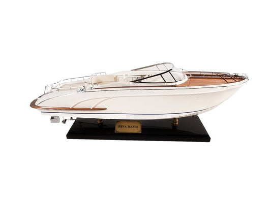 11" White Wood Yacht Model Sculpture HomeRoots