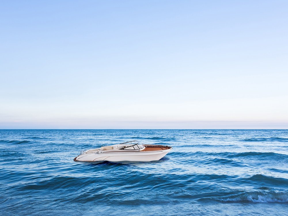 11" White Wood Yacht Model Sculpture HomeRoots