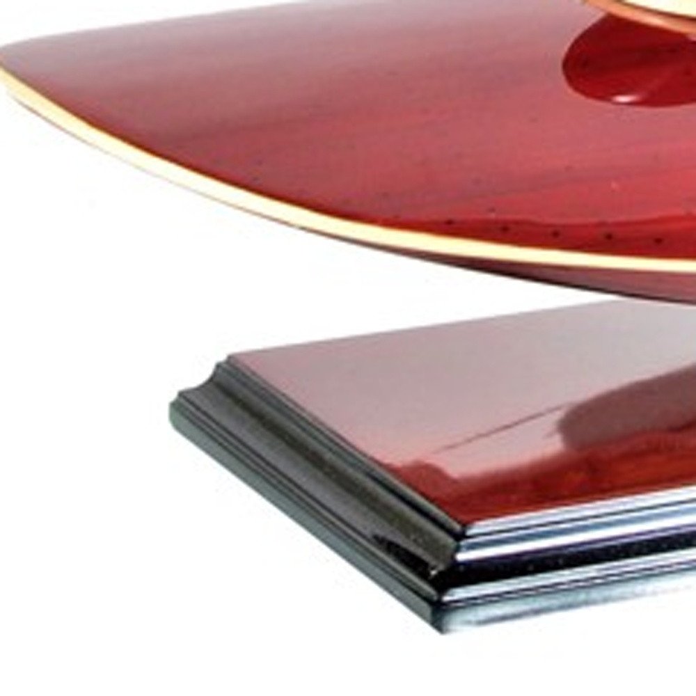 7" Red Manufactured Wood Hand Painted Decorative Boat HomeRoots