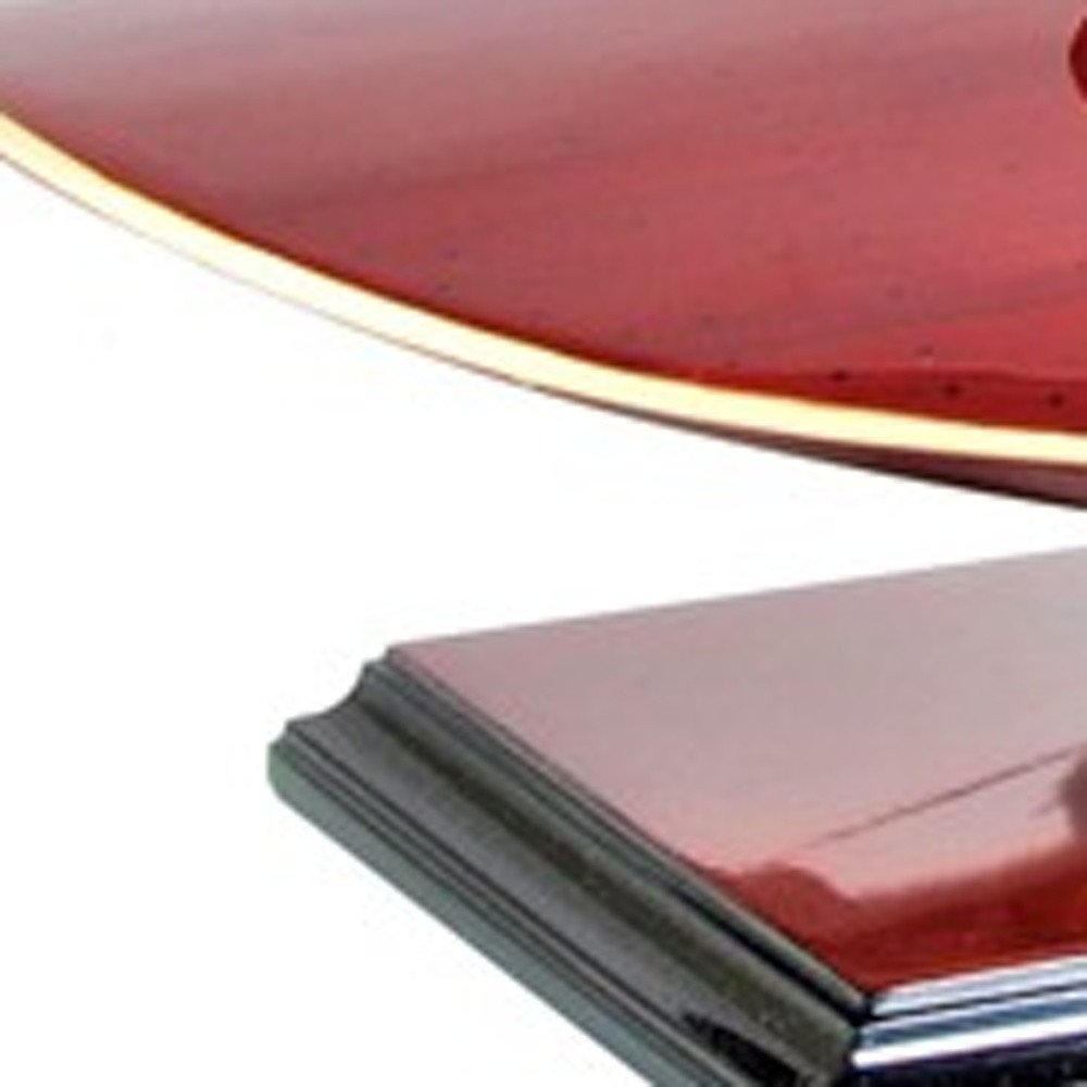 7" Red Manufactured Wood Hand Painted Decorative Boat HomeRoots