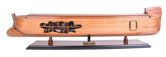 8" Wooden Manufactured Wood Hand Painted Decorative Boat HomeRoots