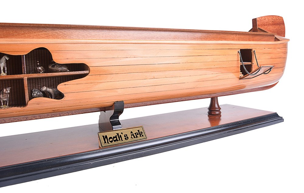 8" Wooden Manufactured Wood Hand Painted Decorative Boat HomeRoots
