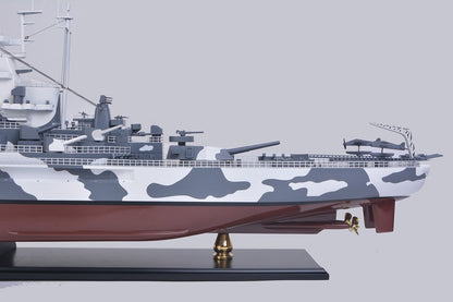 16" Gray And White Manufactured Wood Hand Painted Sculpture HomeRoots