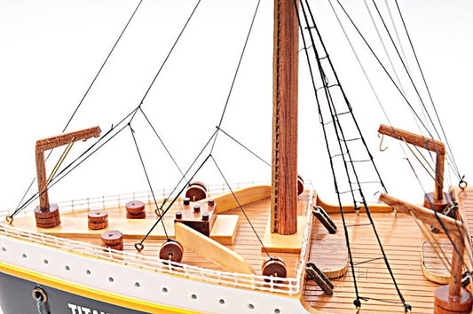 11" Black And Red Solid Wood Hand Painted Boat Model Boat HomeRoots