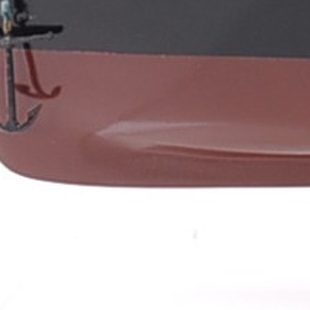 10" Black and Red Solid Wood Hand Painted 1912 RMS Titanic Small Model Boat HomeRoots