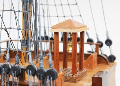 29" Wood Brown HMS Victory Bow Section Hand Painted Decorative Boat HomeRoots