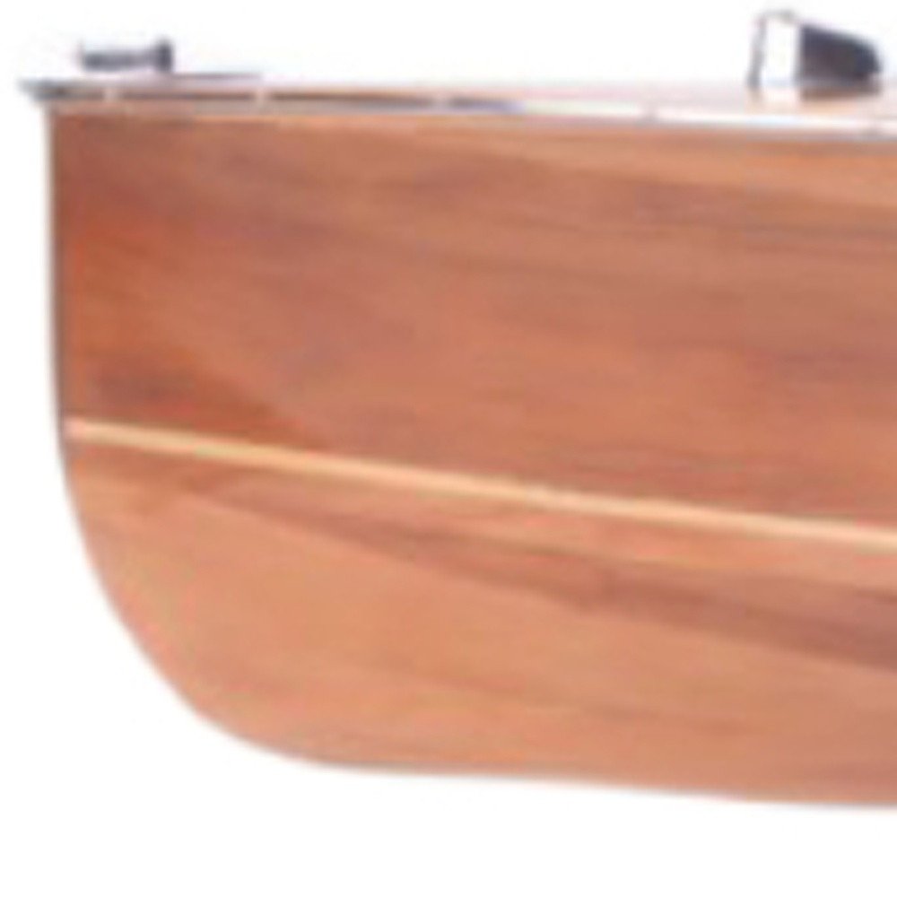 9" Wood Brown Solid Wood Hand Painted c1928 Chris Craft Triple Cockpit Large Model Boat HomeRoots