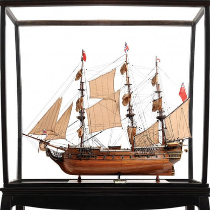 69" Brown Solid Wood Hand Painted Boat Model Boat HomeRoots