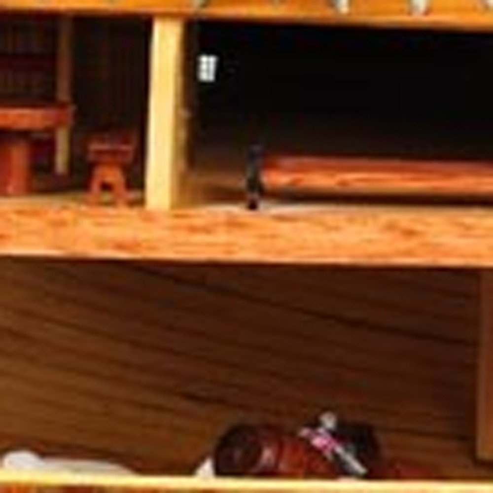 34" Wood Brown Solid Wood Hand Painted HMS Endeavour 1768 Open Hull Model Boat HomeRoots